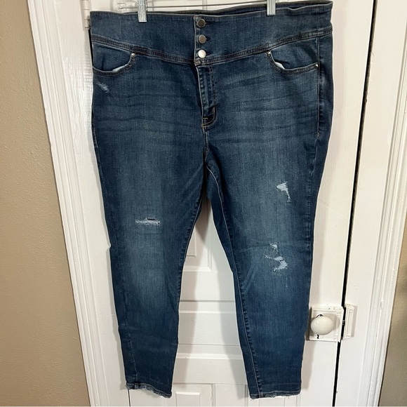 Lane Bryant High Rise Jegging Flex Magic Waistband Size 22 T2 - Picture 1 of 7